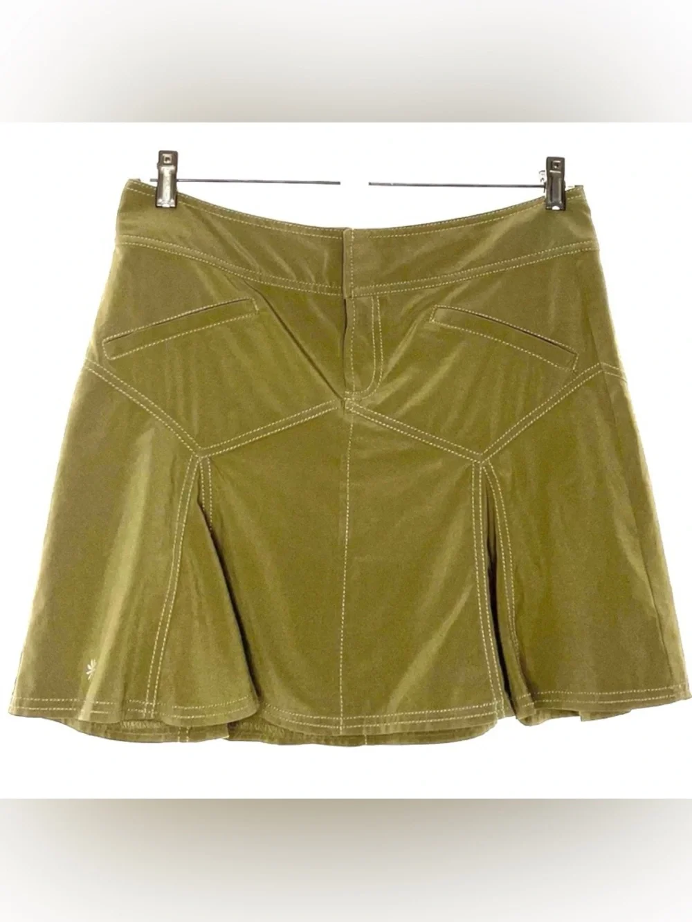 ATHLETA All-Terrain Skirt Olive Green Stretch Athletic
